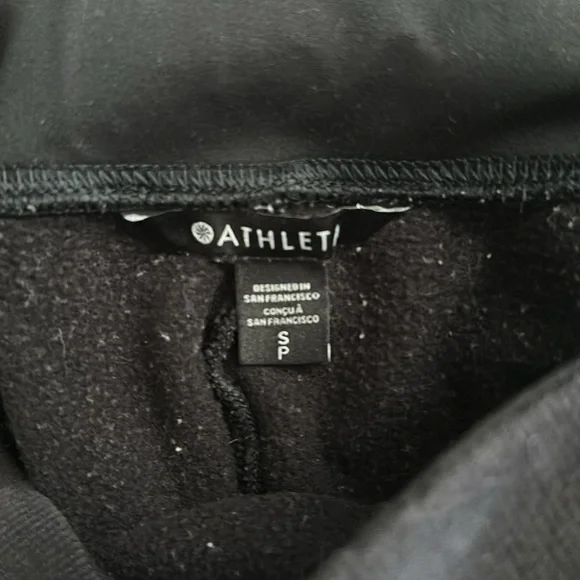 Athleta retro plush straight leg black sweatpants small - Picture 7 of 14